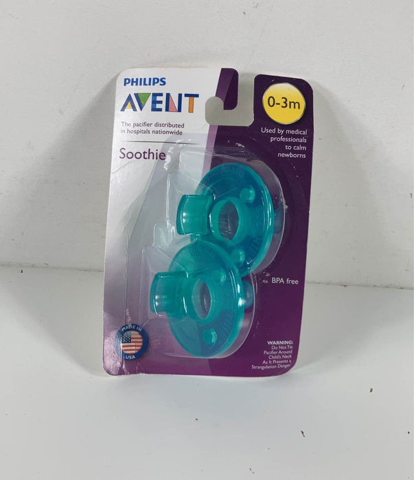 used Philips Avent Soothie Pacifiers, 0-3 Months, 2-Pack