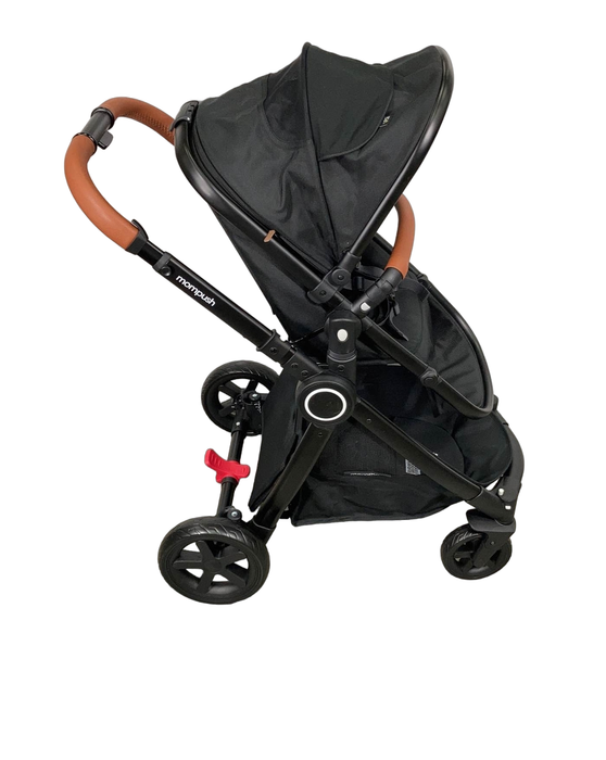 secondhand Mompush Ultimate 2 Baby Stroller, Black with Black Frame, 2023