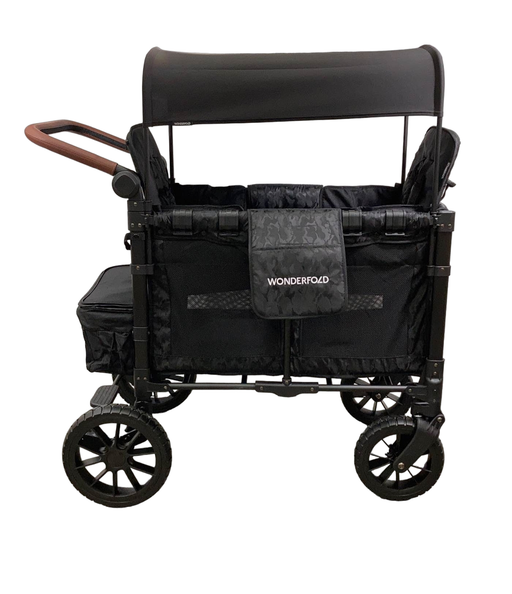 secondhand Wonderfold W2 Luxe Multifunctional Double Stroller Wagon, 2023, Black Camo