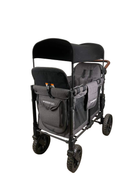 secondhand Wonderfold W2 Luxe Multifunctional Double Stroller Wagon, 2023, Charcoal Gray