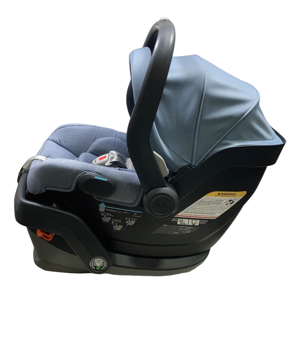 secondhand UPPAbaby MESA V2 Infant Car Seat, 2023, Gregory (Blue Melange Merino Wool)