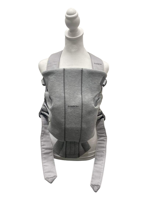 used BabyBjorn Baby Carrier Mini, Light Gray 3D Jersey