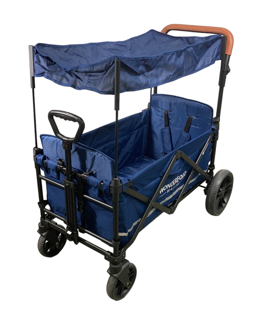 used Wonderfold X2 Push + Pull Double Stroller Wagon, 2022, Sapphire Navy