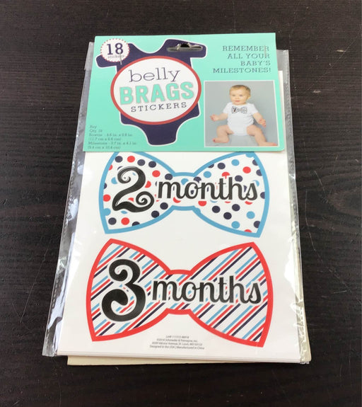 used Schroeder and Tremayne Belly Brags Baby Milestone Stickers