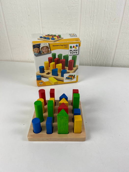 used Plan Toys Geometric Peg Board