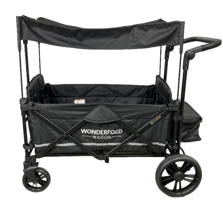 Wonderfold X2 Push + Pull Double Stroller Wagon, 2022, Black