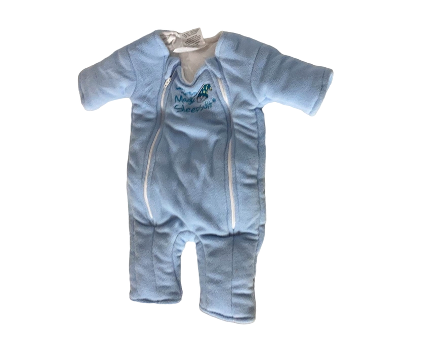 used Baby Merlin's Magic Sleepsuit, Blue, Small 3-6 Months, Cotton