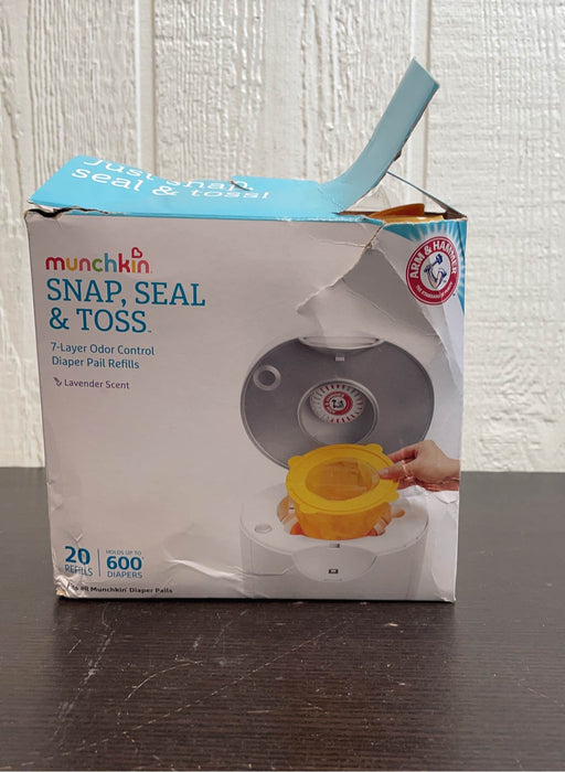 used Munchkin Arm & Hammer Snap, Seal & Toss Diaper Pail Refills