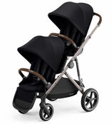 used Cybex Gazelle S Double Stroller, 2020, Deep Black 