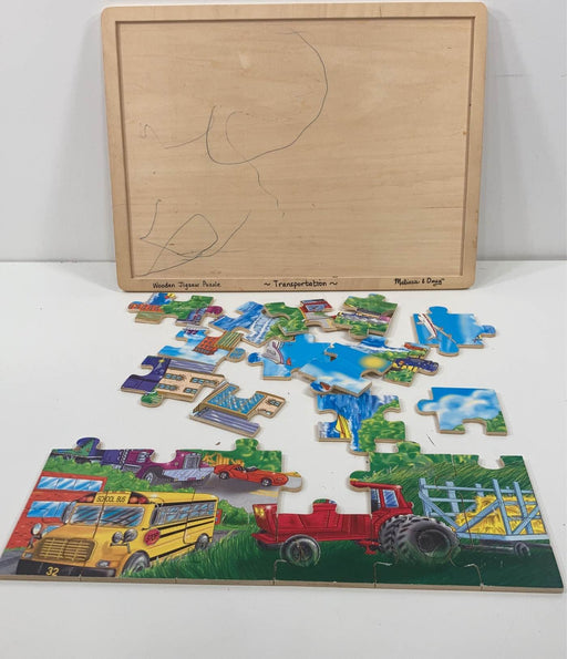 used Melissa & Doug 24-Piece Wooden Jigsaw Puzzle