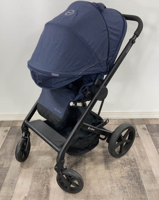 used Cybex Balios S Stroller, 2018, denim blue, No bumper bar