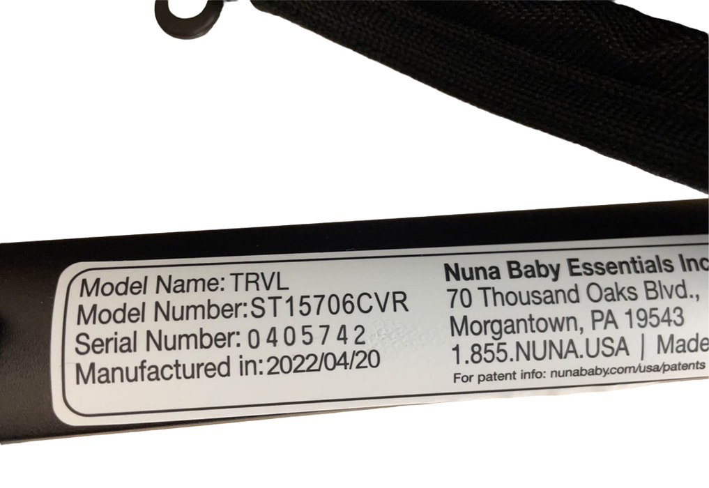 used Nuna Trvl Stroller, 2022, Caviar