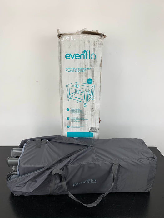 secondhand Evenflo Portable BabySuite Playard, Silverado