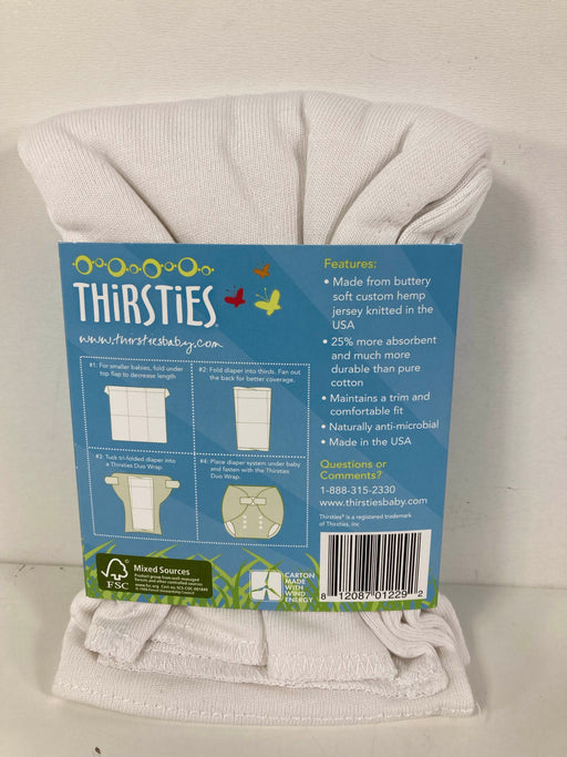 secondhand Thirsties Duo Hemp Prefold, -Size One (6-18lbs)