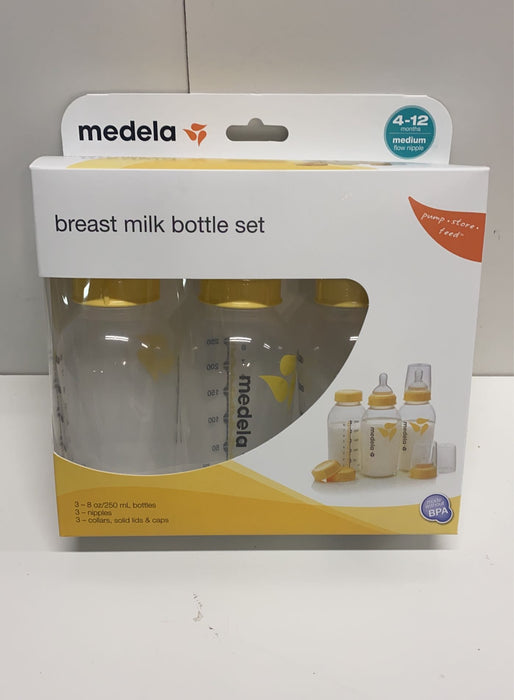 used Medela Breastmilk Bottle Set