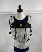 used Lillebaby Serenity All Seasons Multi-Position Baby Carrier, white and black