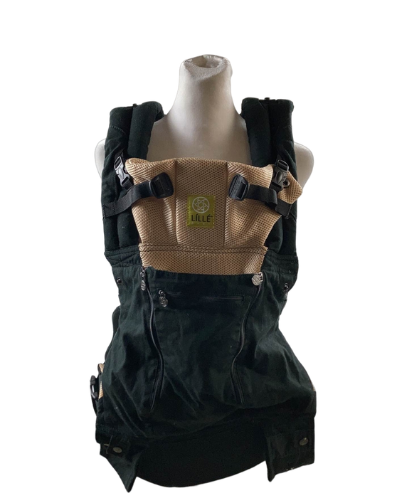 secondhand Lillebaby Complete All Seasons Baby Carrier, Black and Camel