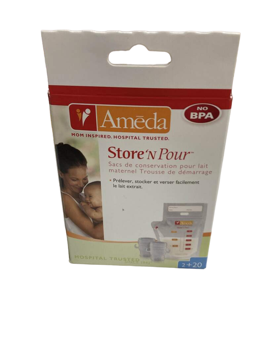 used Ameda Store’n Pour Breast Milk Storage Bags