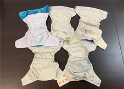 secondhand BUNDLE KaWaii Baby One Size Pocket Cloth Diapers