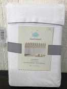 used Cloud Island Crib Skirt, White