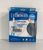 used Dr. Brown's Natural Flow Original Anti-Colic Bottles 3-Pack, 4oz