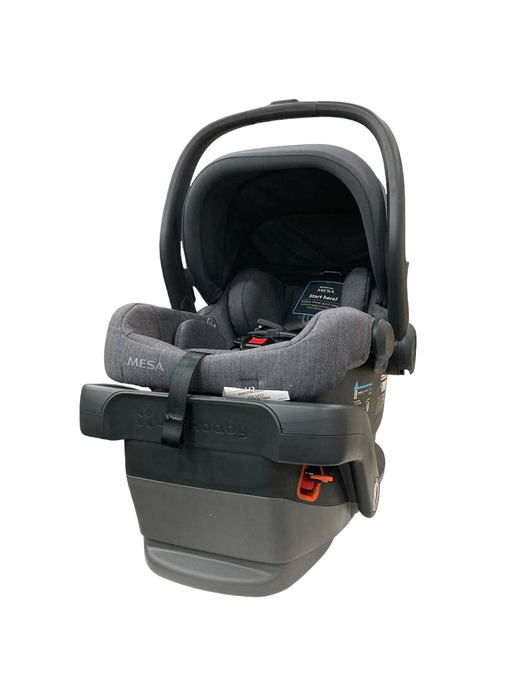 used UPPAbaby MESA V2 Infant Car Seat, 2023, Charcoal Melange Merino Wool)