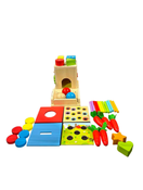 used Justwood 8-in-1 Montessori Wooden Cube