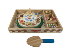 secondhand Melissa & Doug Wooden Birthday Party Cake