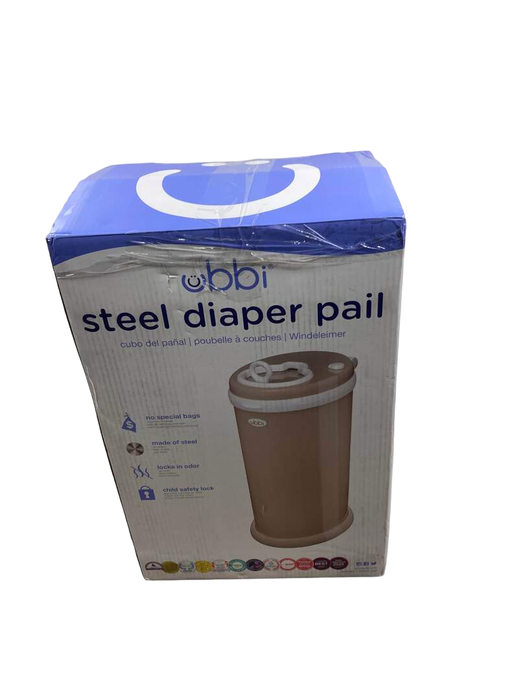 used Ubbi Diaper Pail, brown