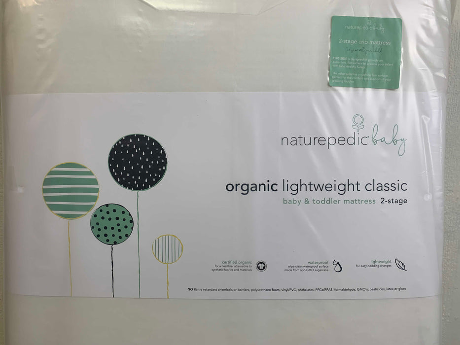 secondhand Naturepedic Organic Lightweight Crib Mattress