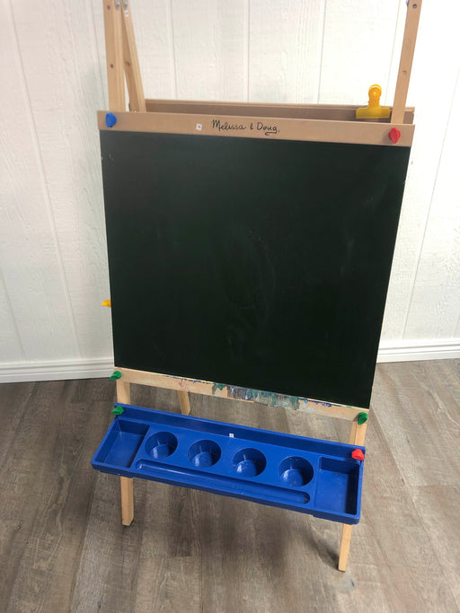 used Melissa & Doug Deluxe Standing Wooden Art Easel