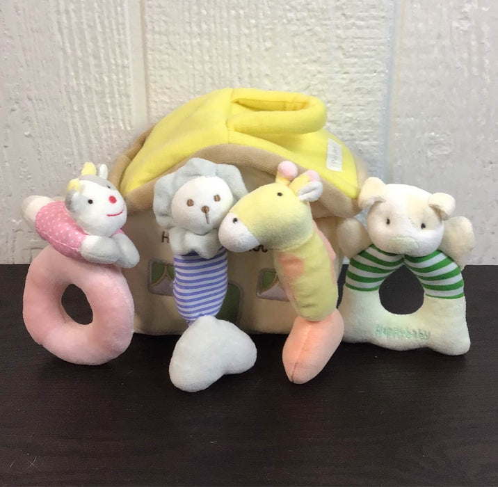 used iPlay, iLearn Happy Baby House Rattle Set