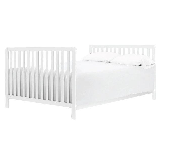 Million Dollar Baby Twin/Full Size Bed Conversion Kit Model 5789, White