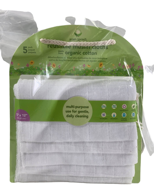 used Green Sprouts Reusable Cloth Inserts, 5 Pack