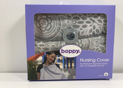 used Boppy Nursing Cover, Boho Gray