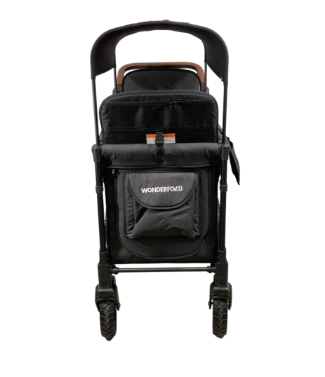 Wonderfold W2 Luxe Multifunctional Double Stroller Wagon, 2023, Volcanic Black