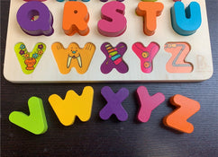 secondhand B. toys Wooden Alphabet Puzzle