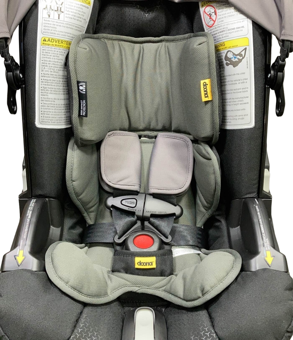 Doona Infant Car Seat & Stroller Combo, 2022, Grey Hound