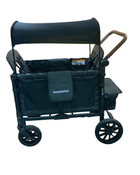 secondhand Wonderfold W4 Luxe Quad Stroller Wagon, 2023, Charcoal Grey with Black Frame