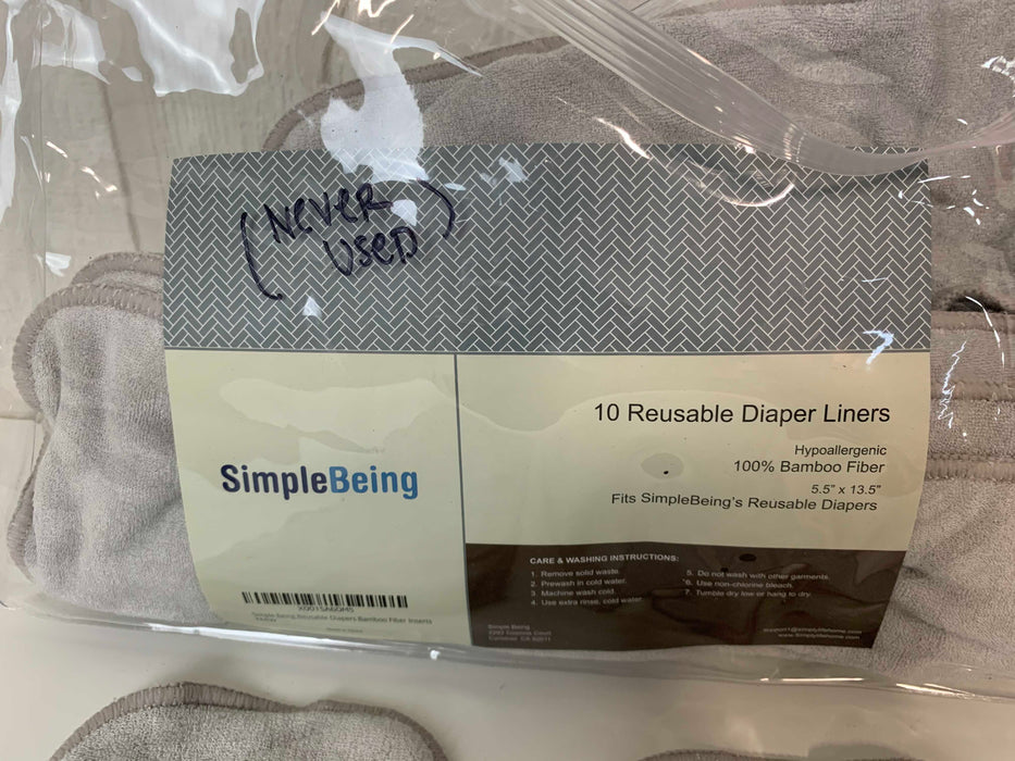 secondhand Simple Being Reusable Diaper Liner