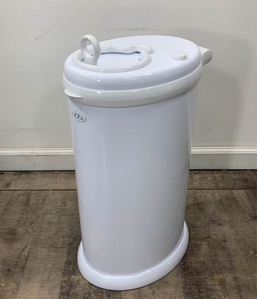 secondhand Ubbi Diaper Pail, Grey