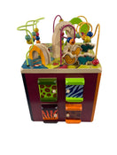 used B. toys Zany Zoo Wooden Activity Cube