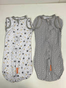 used SwaddleMe Arms Free Convertible Pod 2pk, Star Moon Large 4-6 months