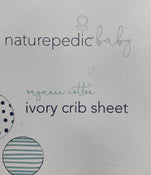 used Naturepedic Organic Cotton Crib Sheets, -1 sheet