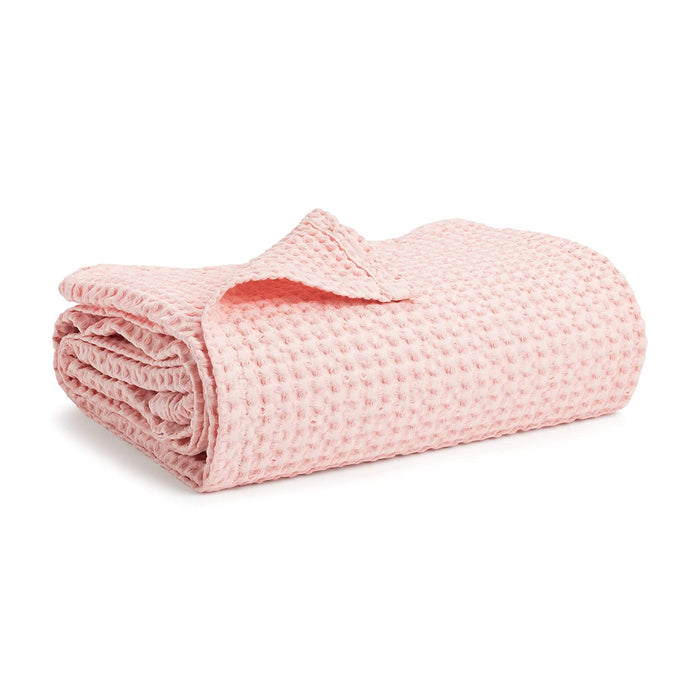 used Simka Rose Waffle Baby Blanket, Blush