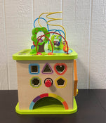 used Hape Country Critters Wooden Activity Cube