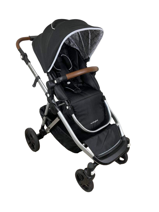 used Mockingbird Single to Double Stroller, 2022, Silver with Penny Leather, Windowpane, Black