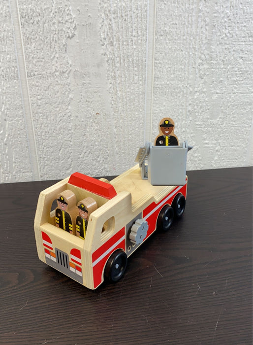 used Melissa & Doug Wooden Fire Truck