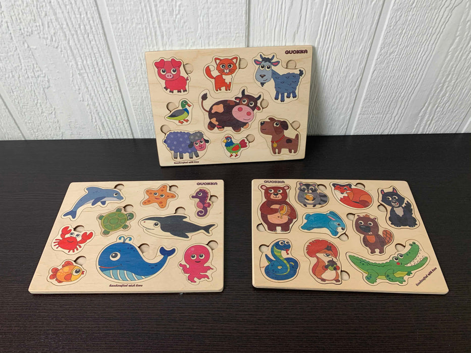 used BUNDLE Wooden Puzzles