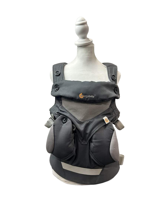 secondhand Ergobaby 360 All Positions Cool Air Mesh Baby Carrier, Carbon Grey, With Infant Insert